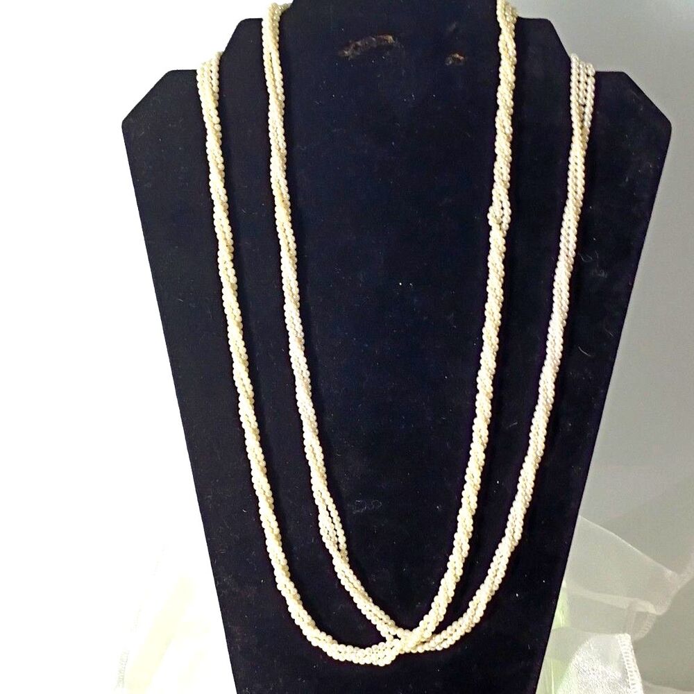 Vintage Style Faux Pearl Multi-Strand Statement Necklace